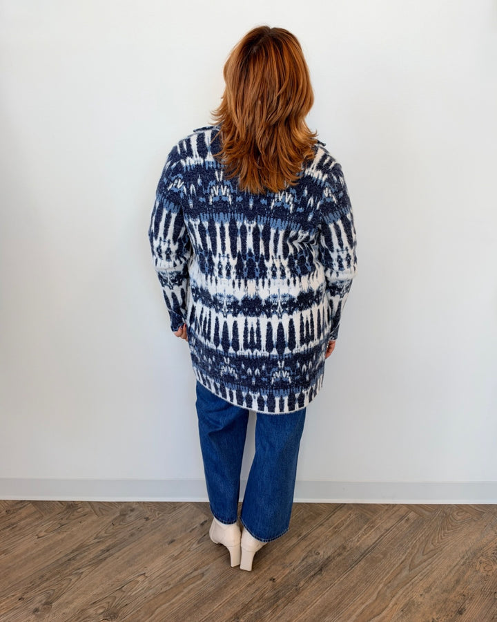 Liverpool Long Sleeve Open Front Sweater Coat