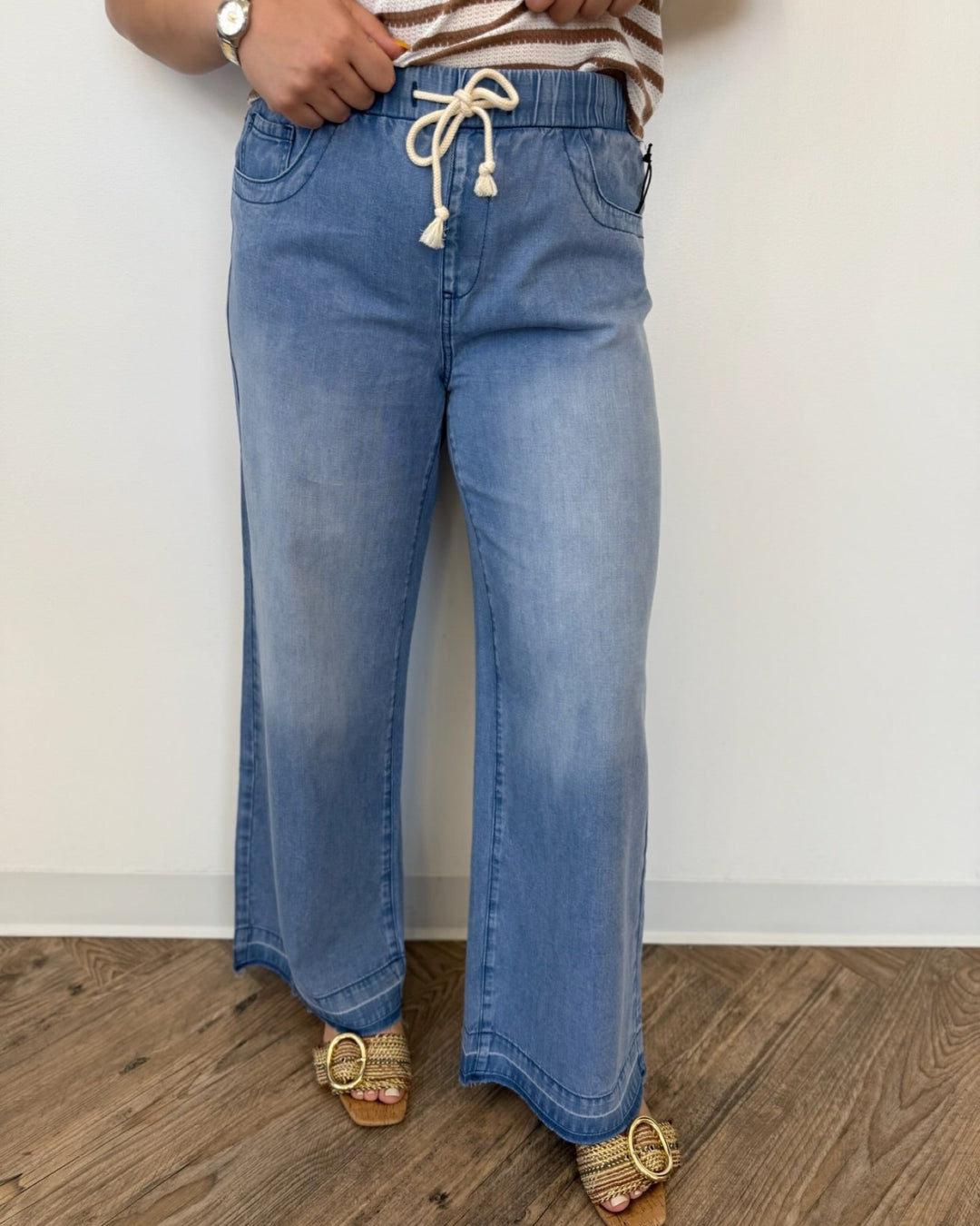 Liv Drawstring Wide Leg Jeanwide leg jeans