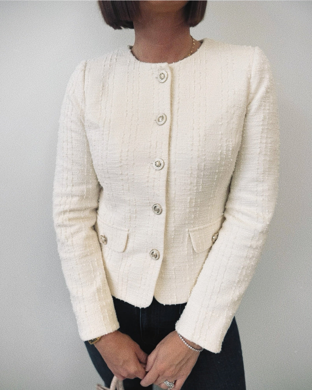 Liverpool Collarless Jacket with Scallop DetailLM1C72BC10