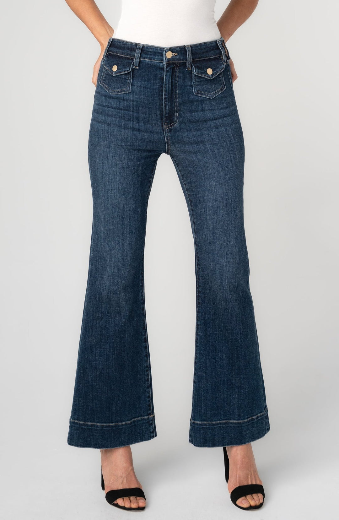 Liverpool Hannah High Rise Flare with Mini Patch PocketsLM4722CH4