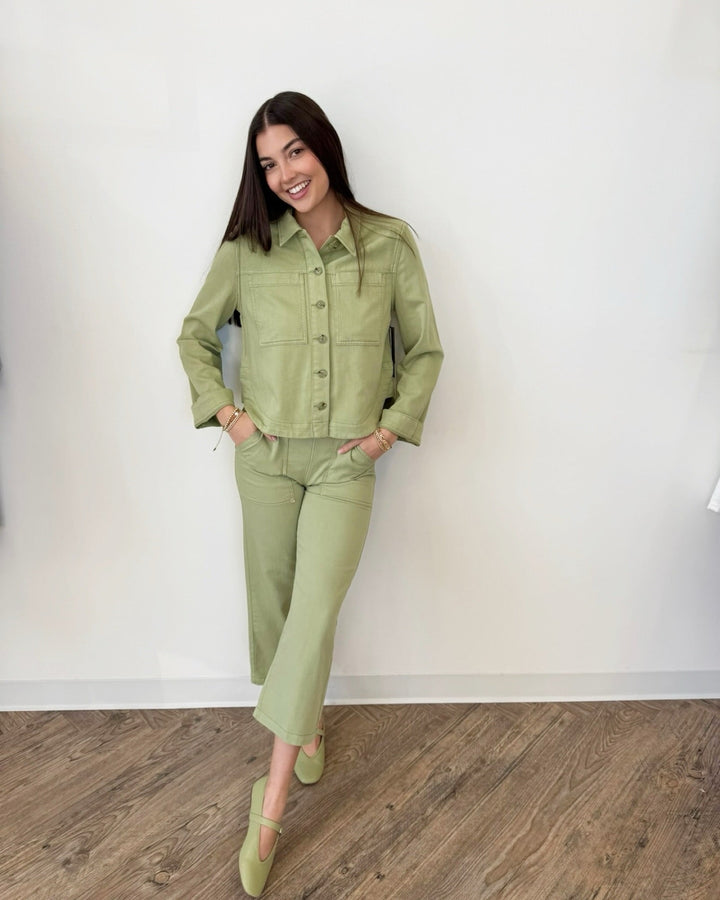 Liverpool High Waist Crop Wide Leg Utility PantsLM7B43QTA