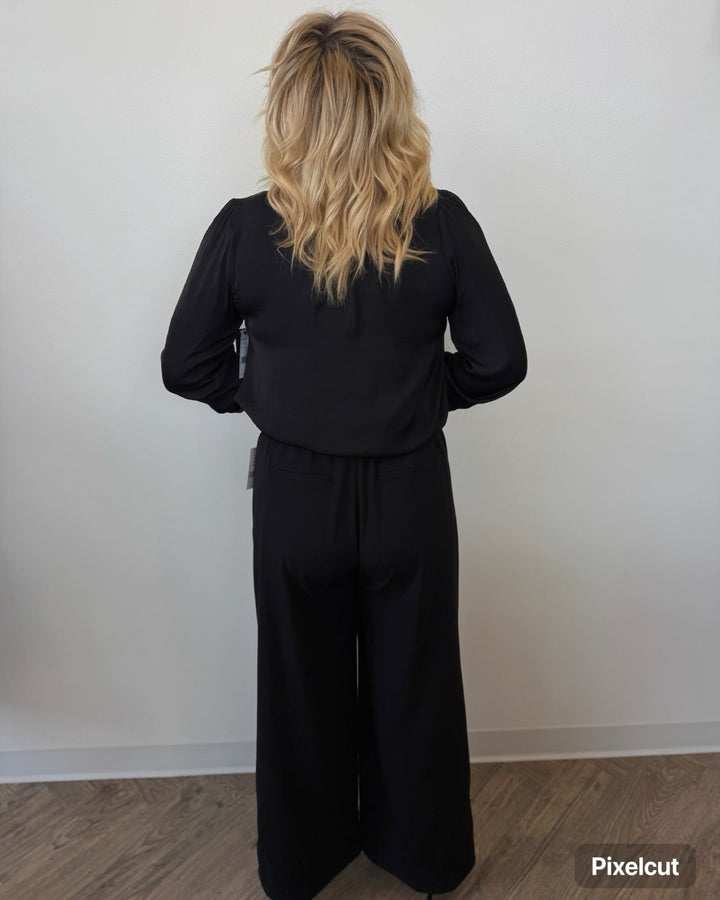 Liverpool Long Sleeve Button Front Woven Top with SmockingLM8K97PS3