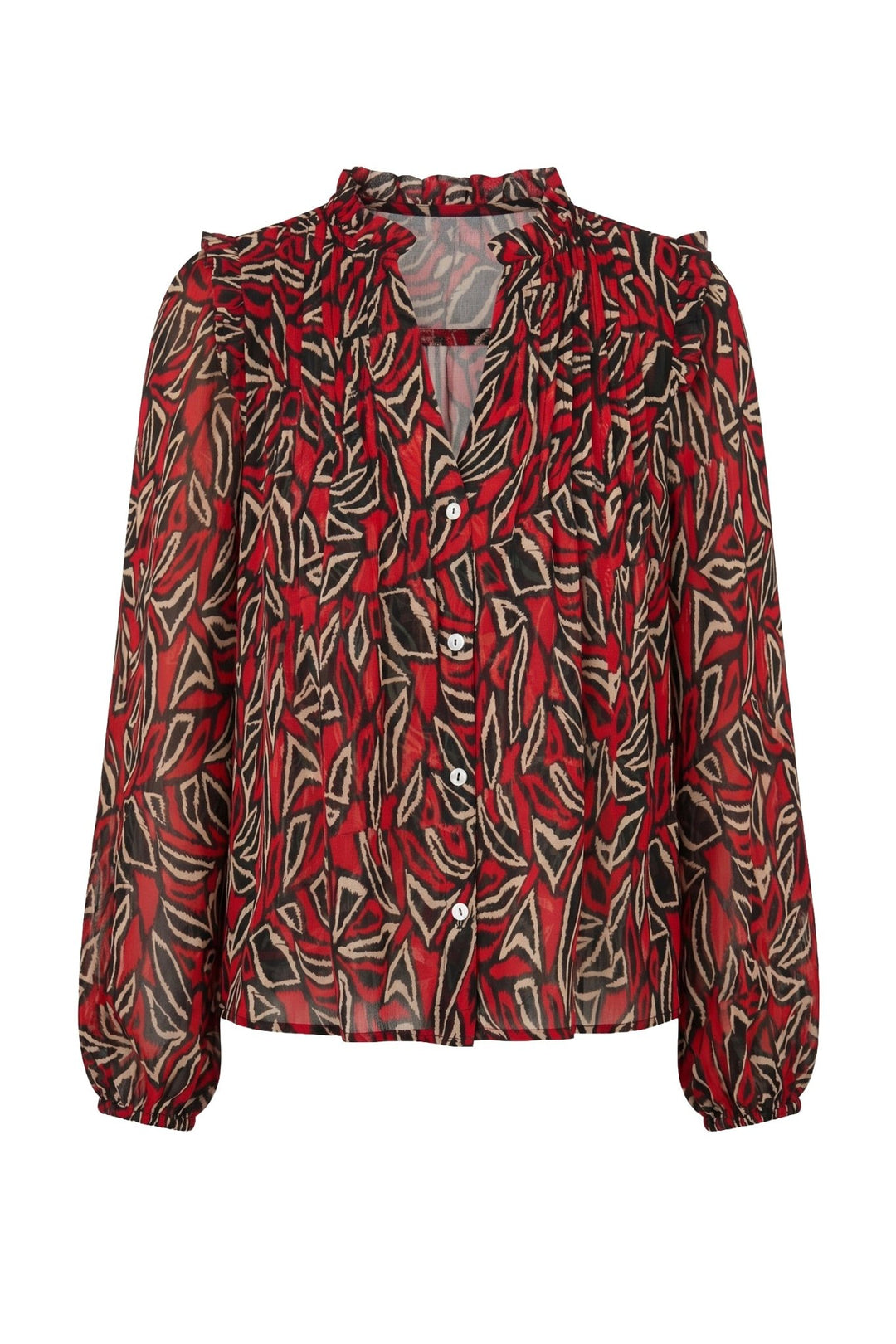 Liverpool Long Sleeve Woven Blouse with PintucksLM8L71HD4P40