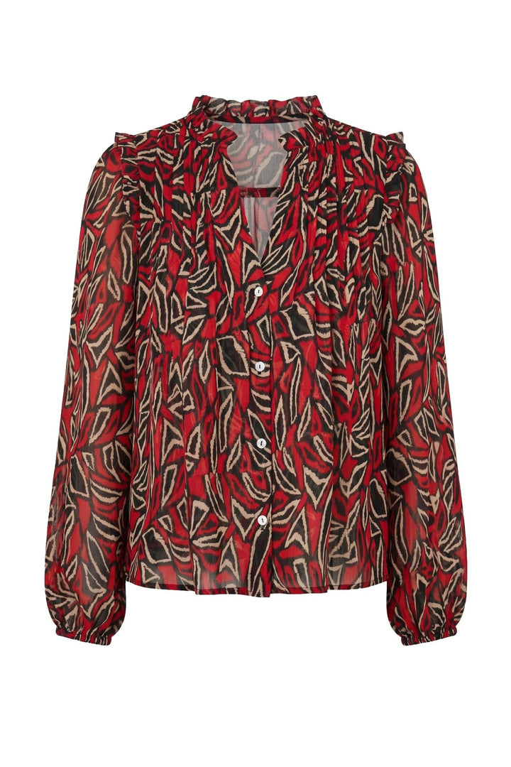 Liverpool Long Sleeve Woven Blouse with PintucksLM8L71HD4P40