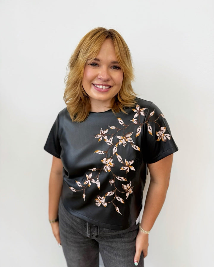 Liverpool Short Sleeve Crew Neck Tee with EmbroideryLM8M67PU18E