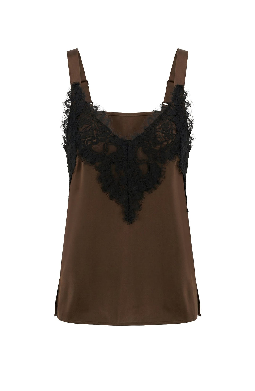 Liverpool Sleeveless Woven Top with LaceLM8L57PS6
