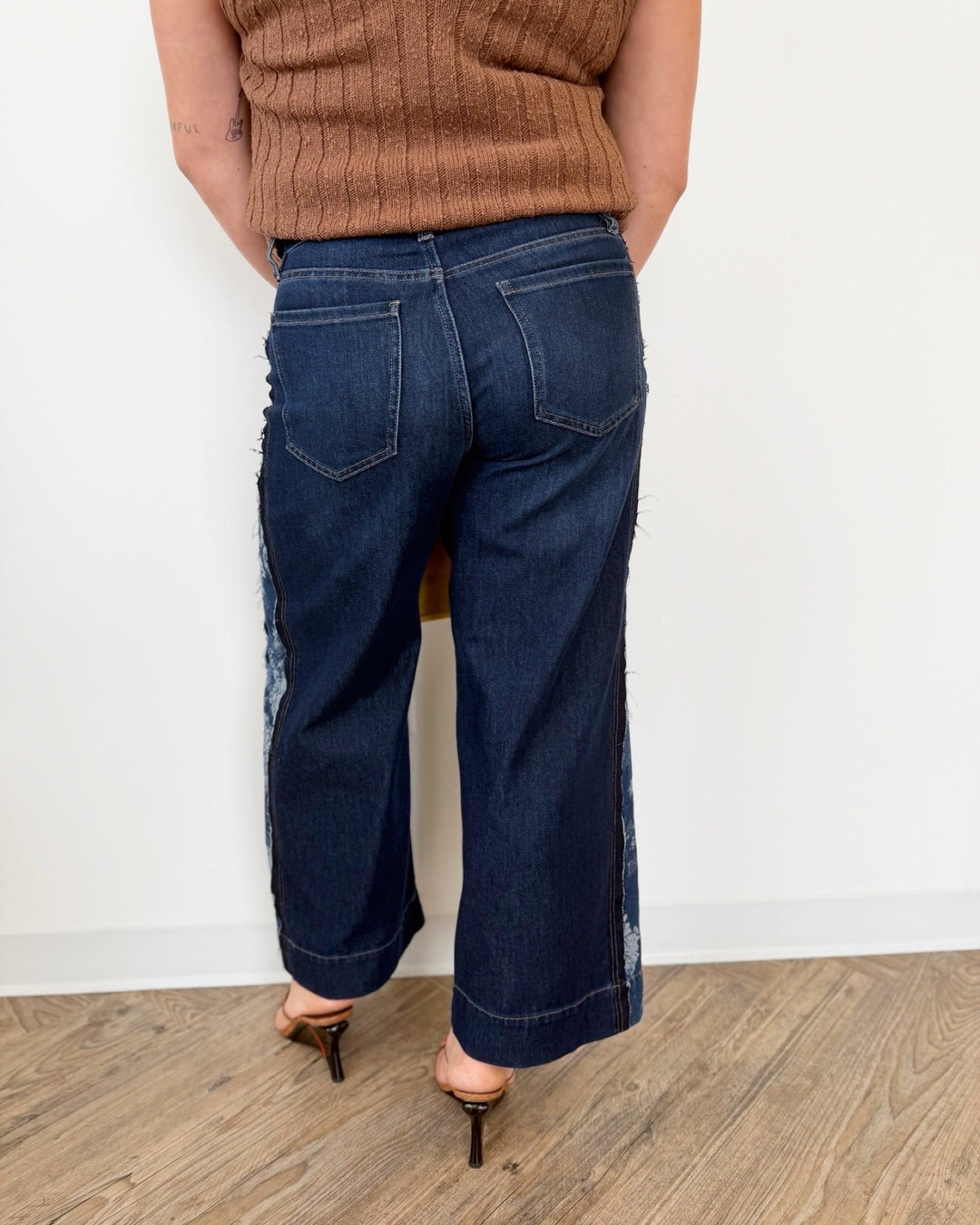 Liverpool Stride Wide Leg with Jacquard BlockingLM7B46SSL