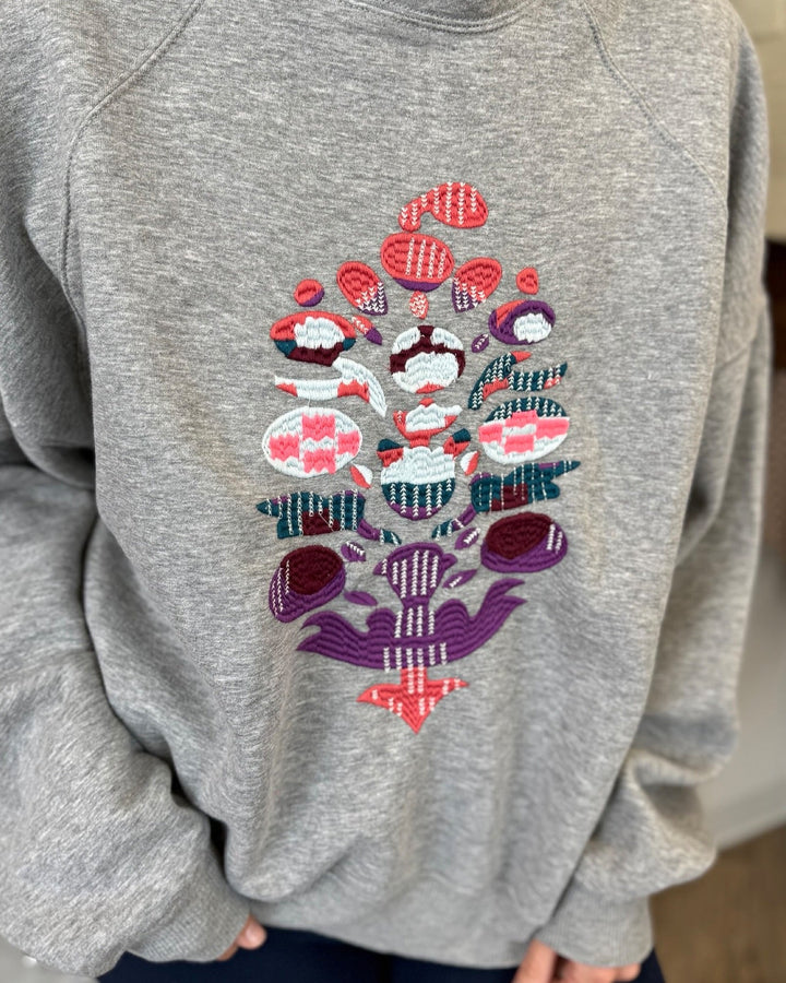 Lora Mock Neck Pullover Sweatshirt