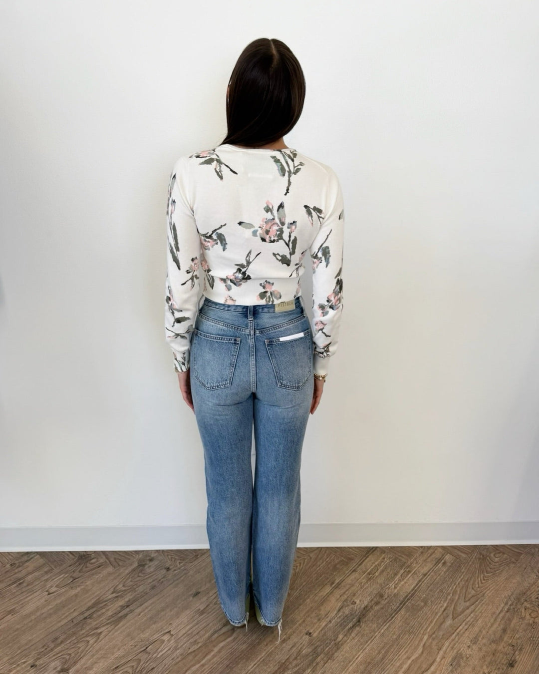 Lotte Floral Print Cropped Cardigancardigan
