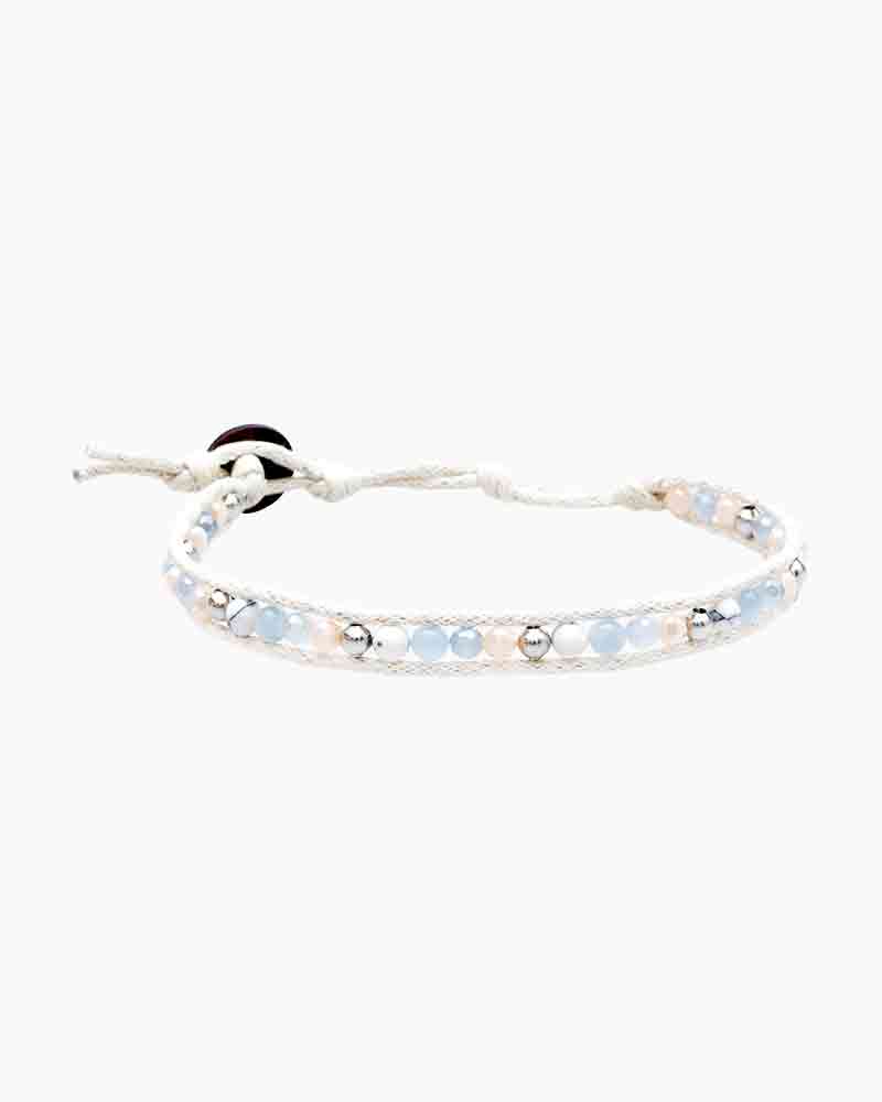 Lotus and Luna Moonstone BraceletsBracelet