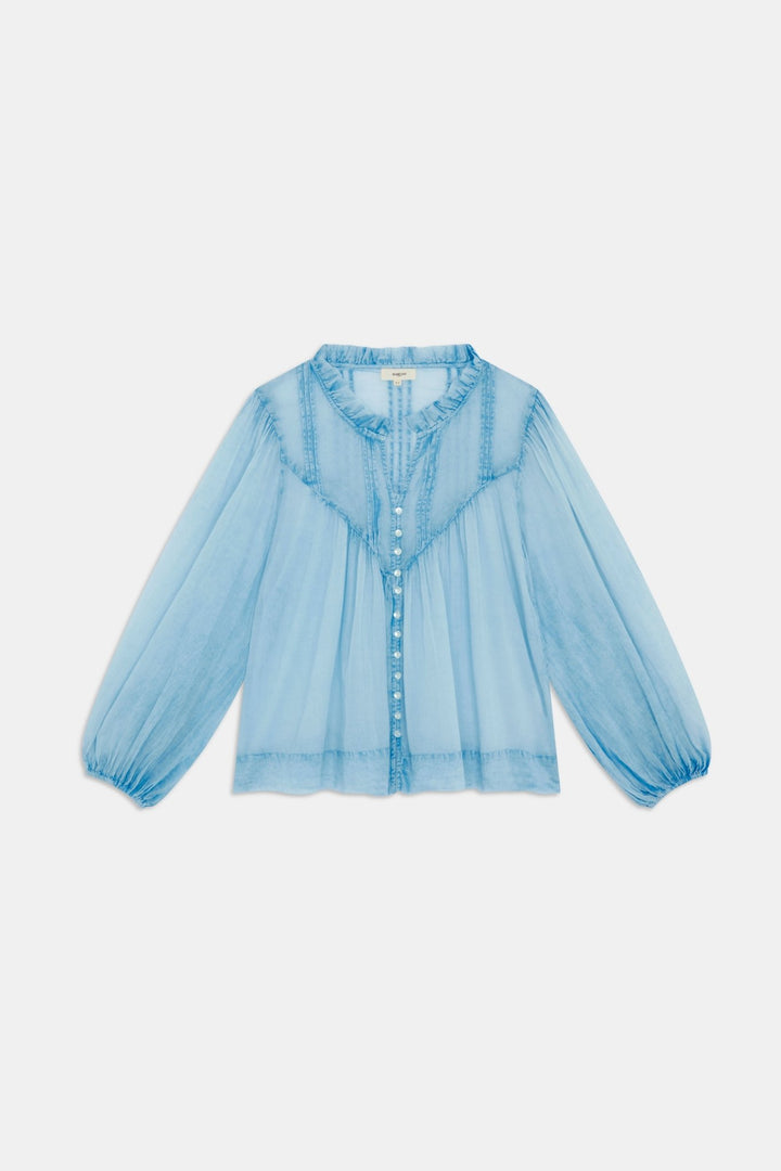 Lovana Chambray Long Sleeve Blouselong sleeve blouse