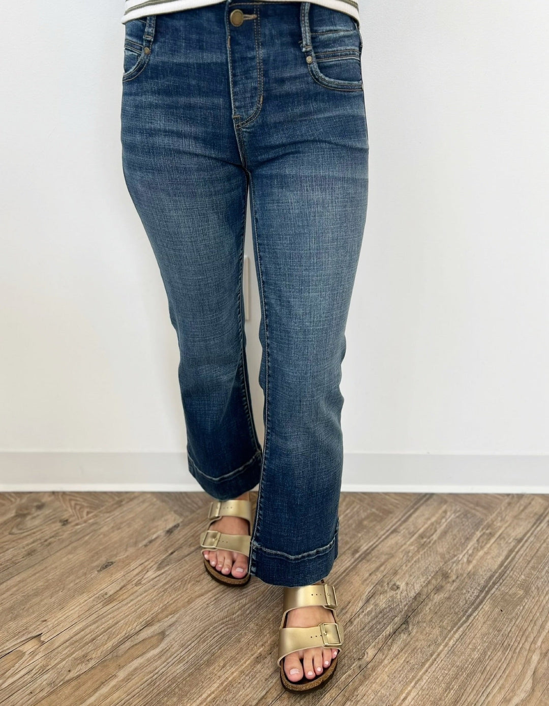 Luca Pull on Flare Wide HemDenim Jeans