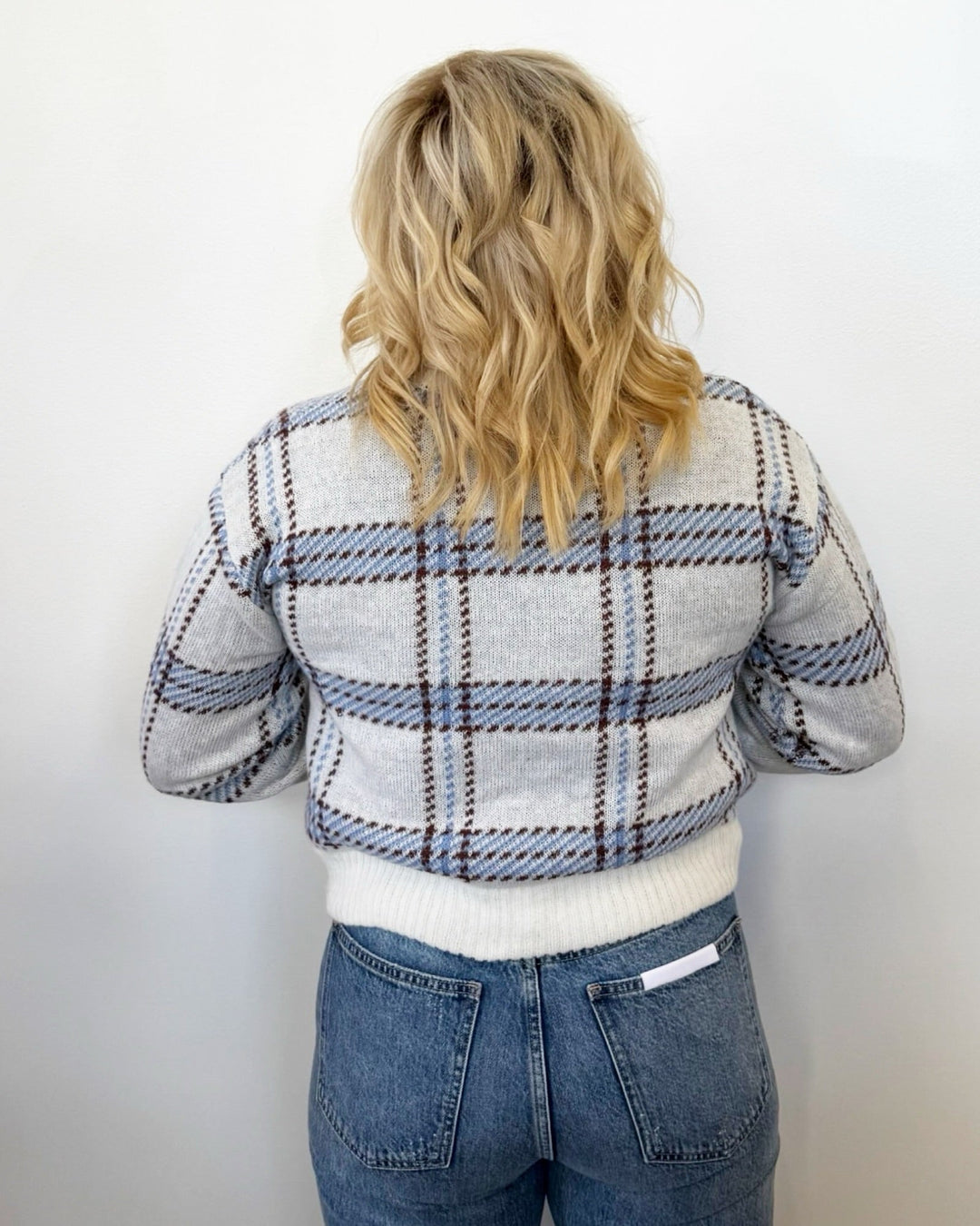 Mable Windowpane Plaid SweaterSweater