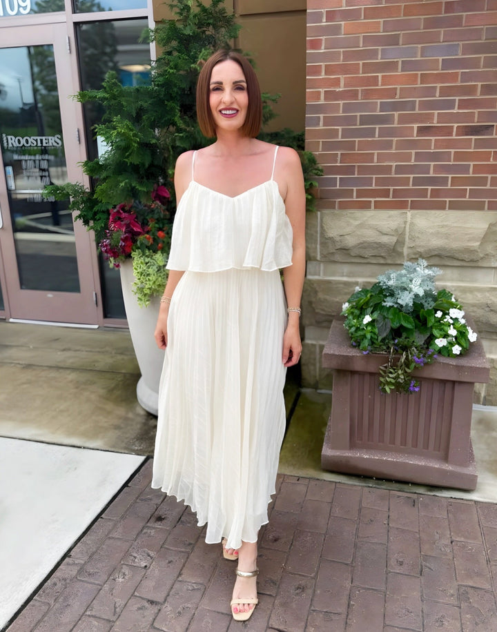 Macie Pleated Midi DressDress