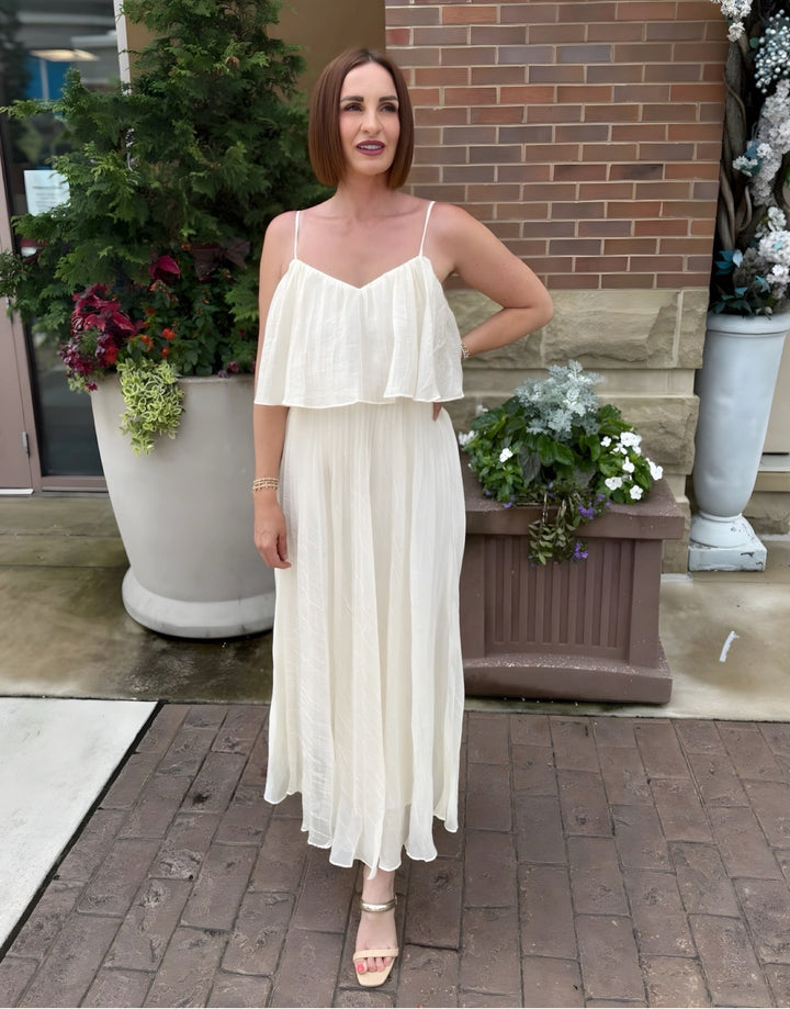 Macie Pleated Midi DressDress