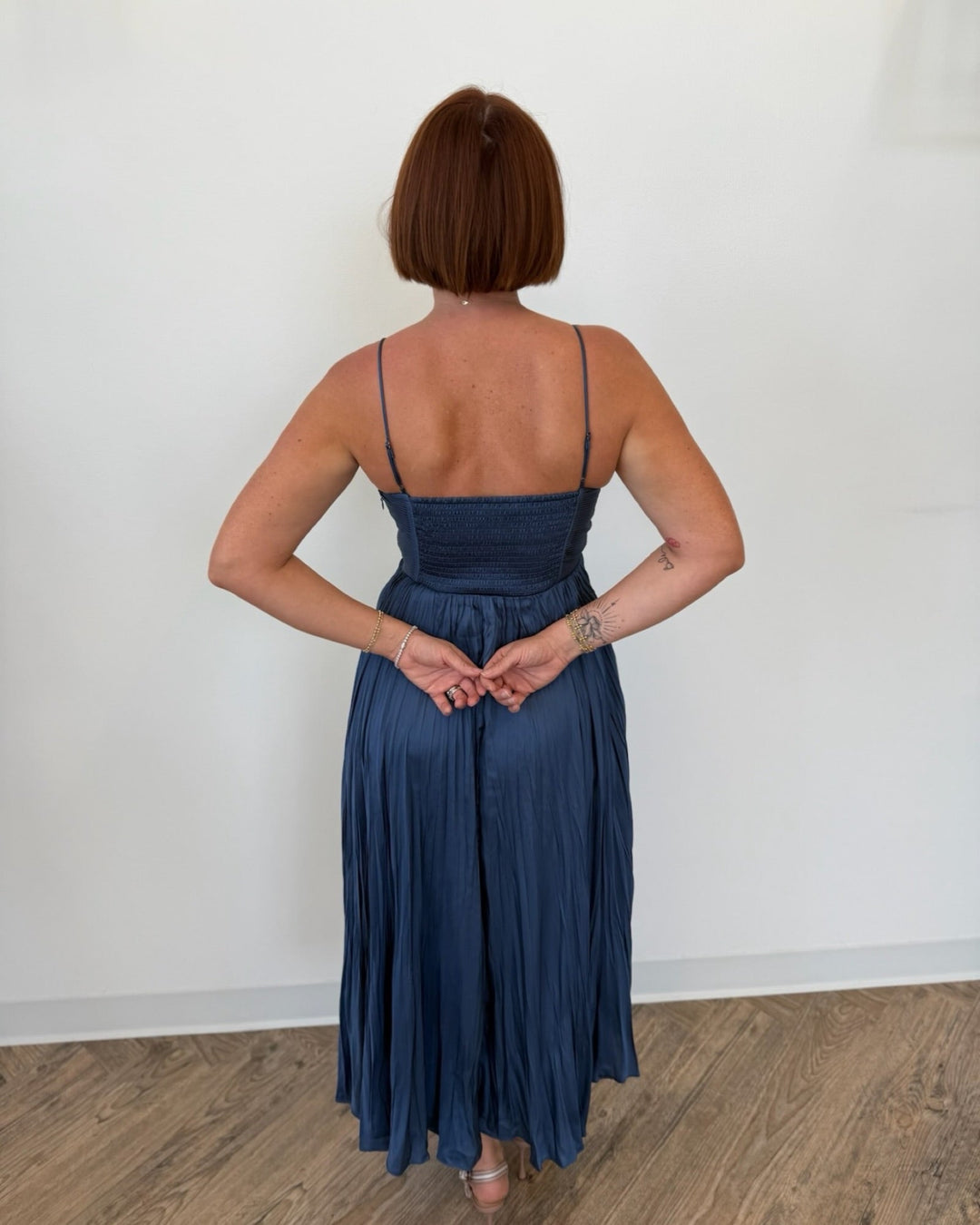 Maeve Pleated Midi Dressmidi dress