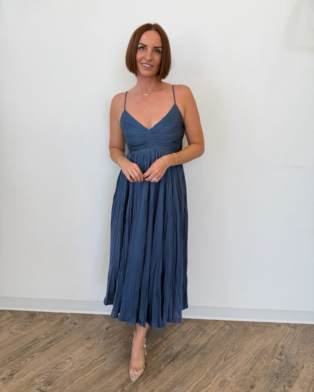 Maeve Pleated Midi Dressmidi dress