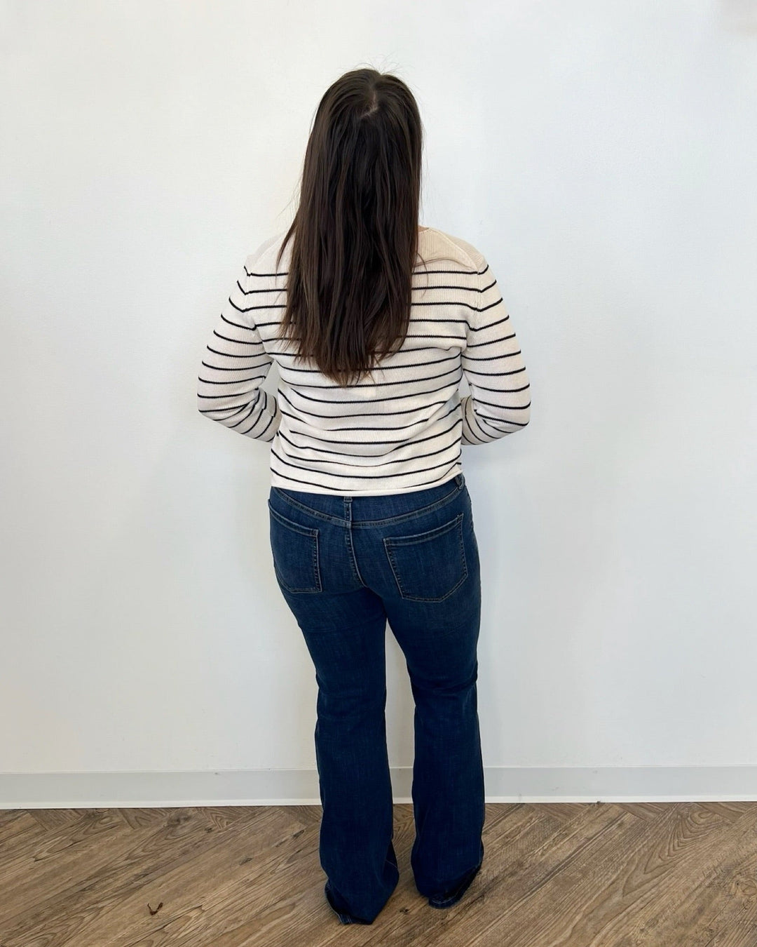 Maguire Striped Long Sleeve KnitKNIT SWEATER