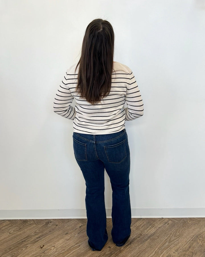 Maguire Striped Long Sleeve KnitKNIT SWEATER