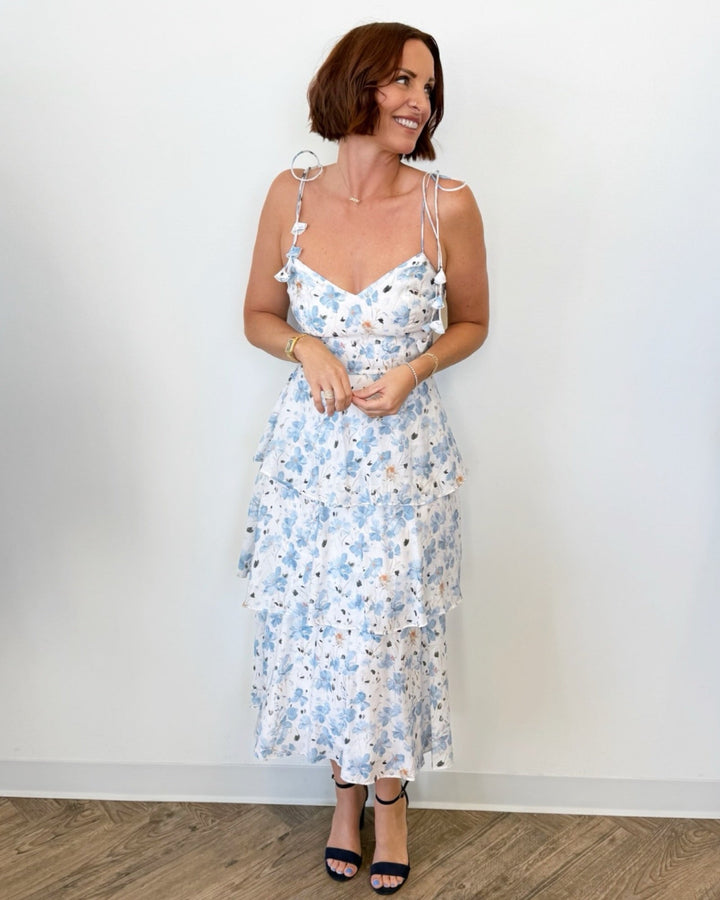 Maizie Tiered Midi Dressmidi dress