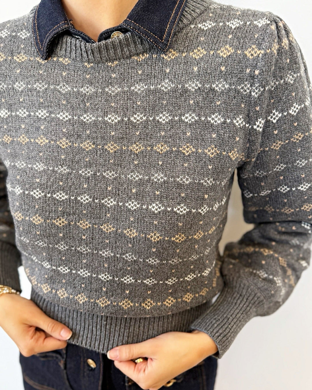 Marine Layer Alma Puff Sleeve Sweaterlong sleeve knit