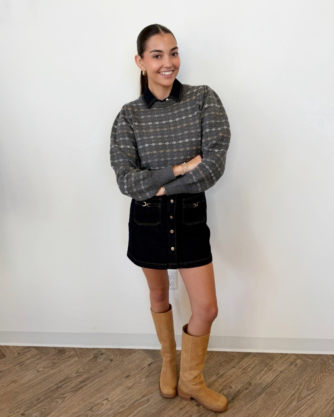 Marine Layer Alma Puff Sleeve Sweaterlong sleeve knit