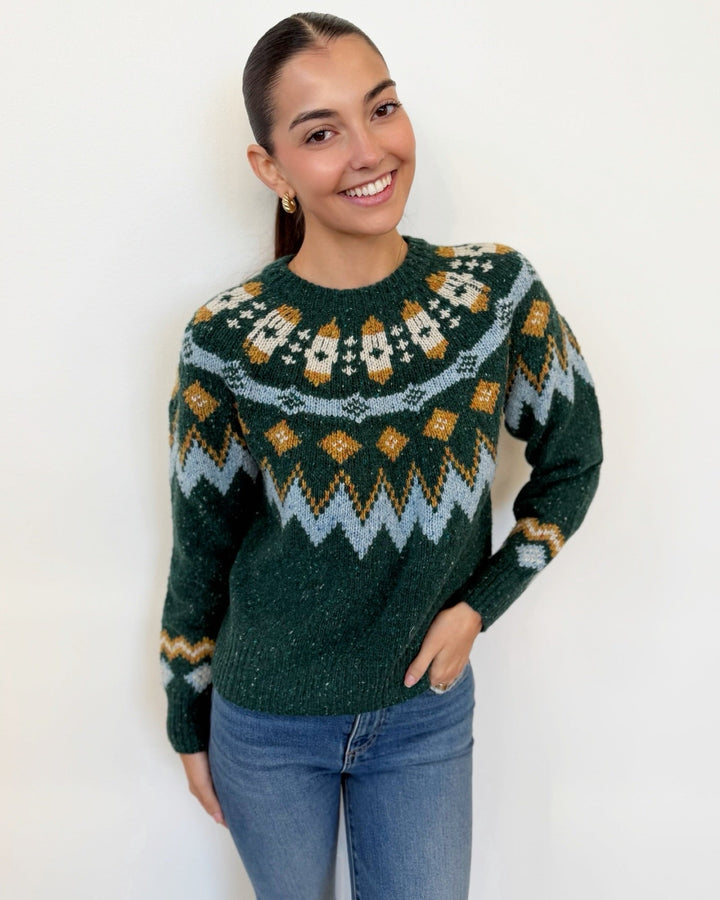Marine Layer Donegal Fair Isle Sweaterlong sleeve knit