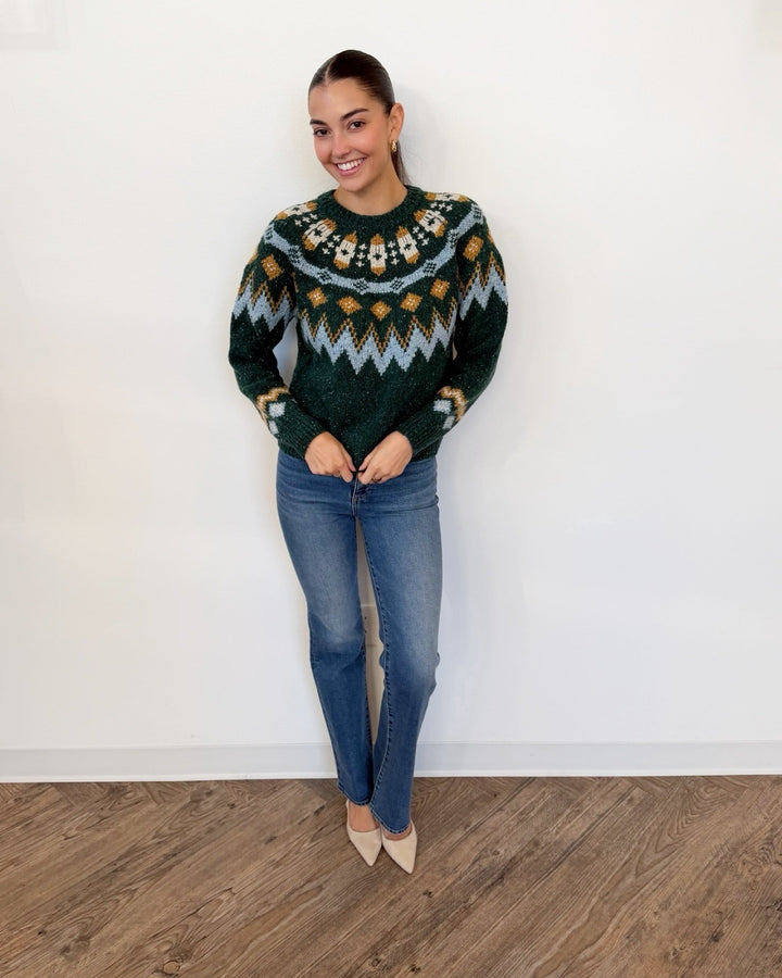 Marine Layer Donegal Fair Isle Sweaterlong sleeve knit