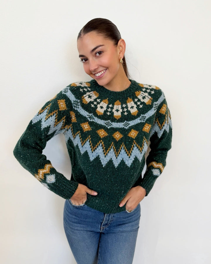 Marine Layer Donegal Fair Isle Sweaterlong sleeve knit