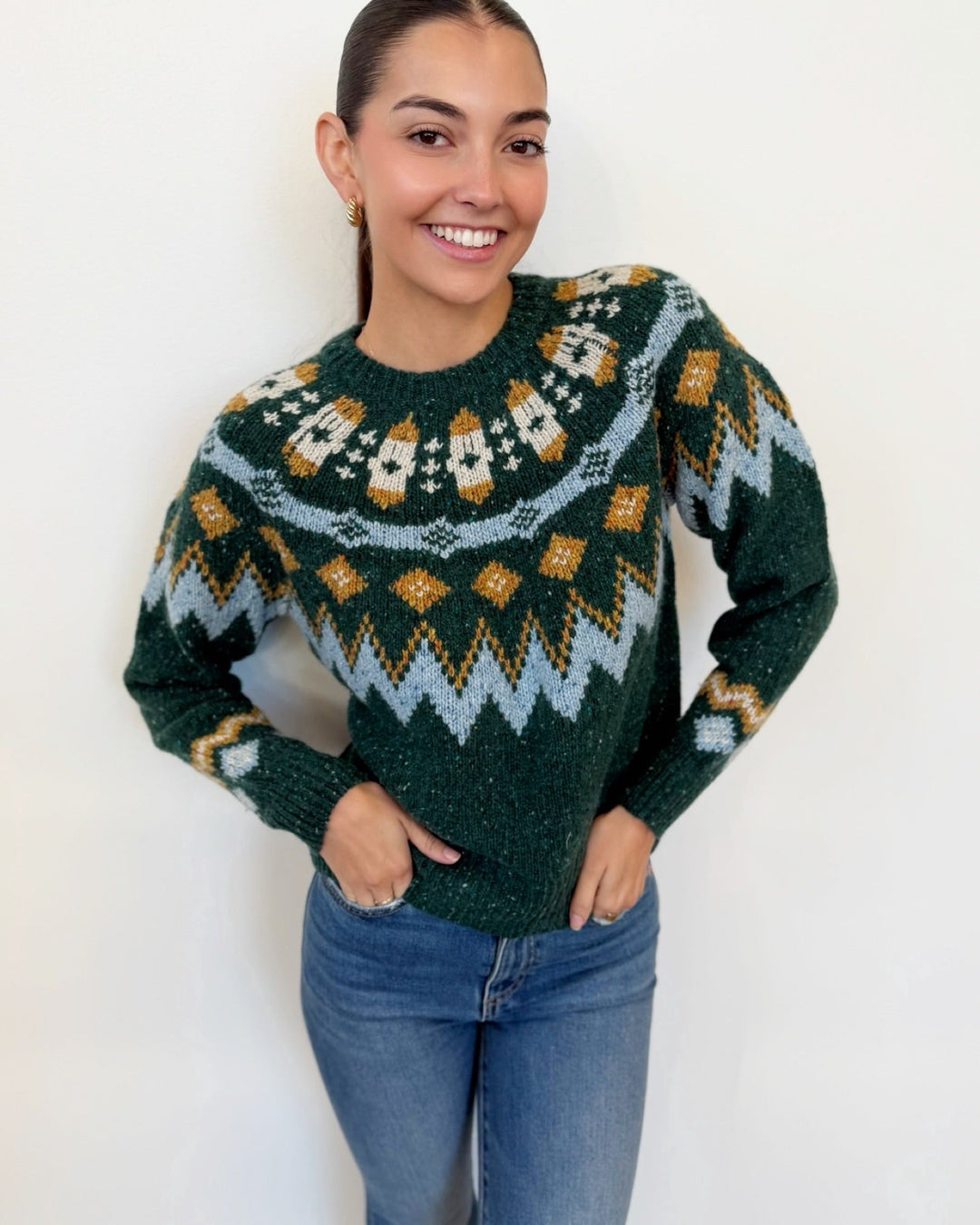 Marine Layer Donegal Fair Isle Sweaterlong sleeve knit