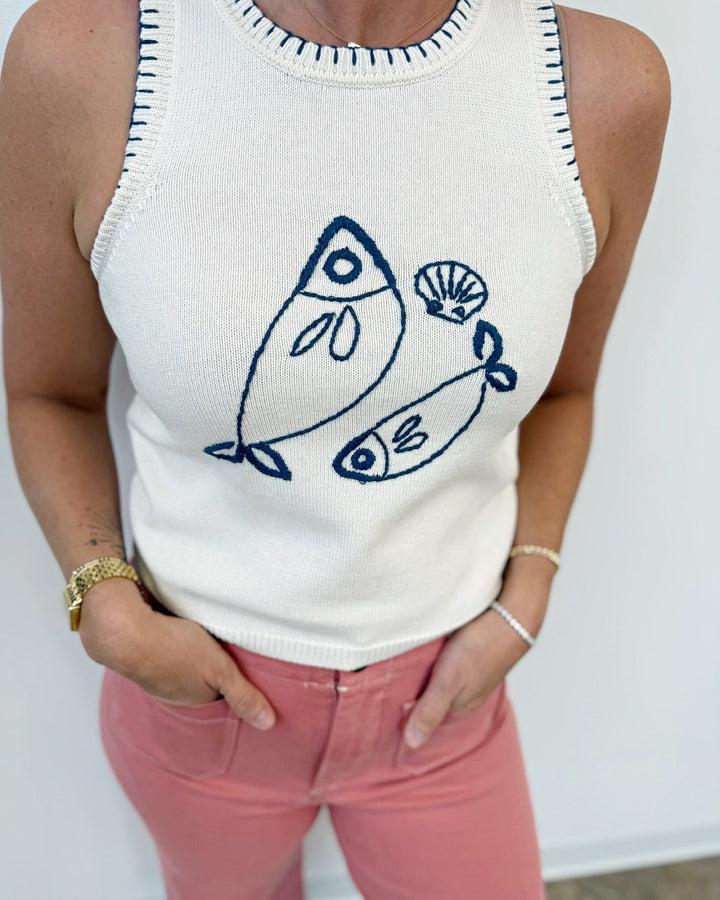 Marine Layer Marisol Sweater Tanksleeveless knit