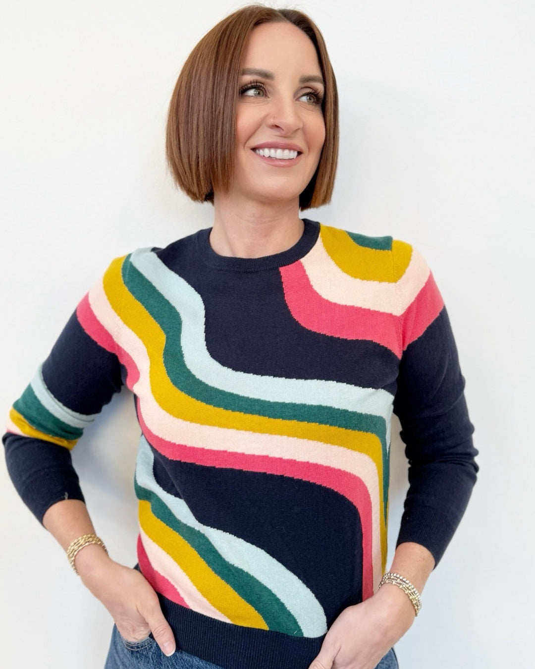 Marta Colorful Stripe SweaterSweater