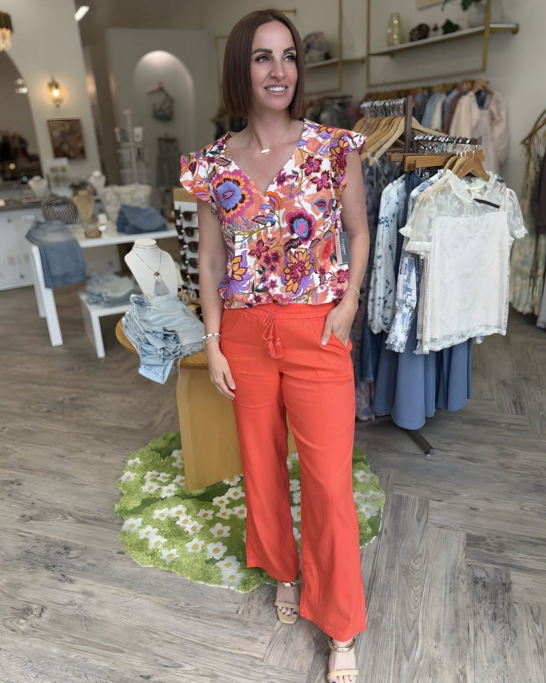 Marthe Floral Flutter BlouseBlouse
