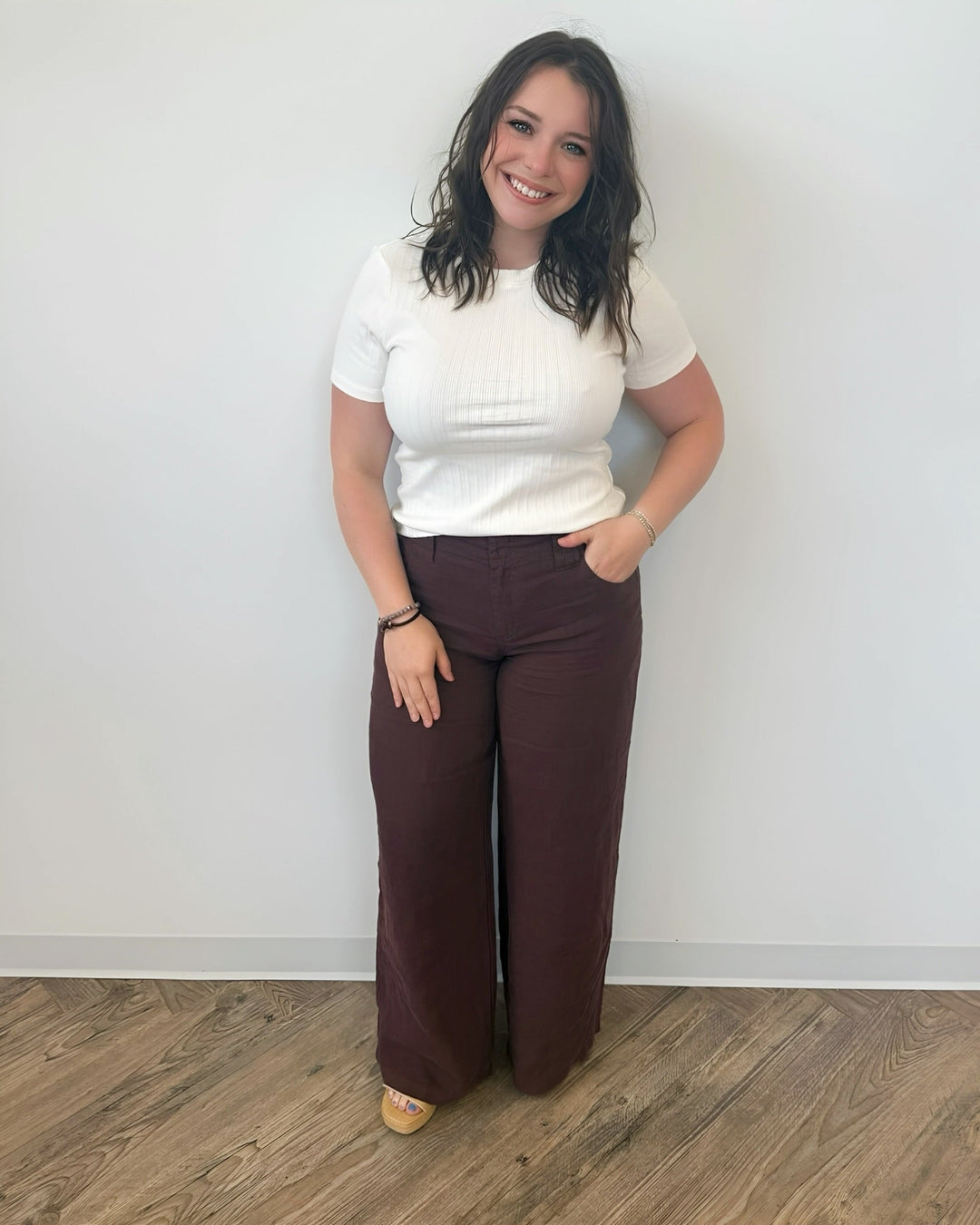 Maslow Pull on Linen PantPant