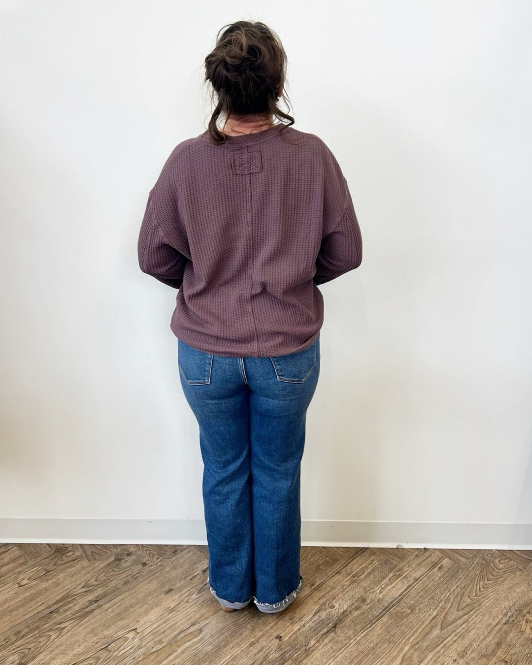 Melbourne Long Sleeve Waffle Knit TopTop