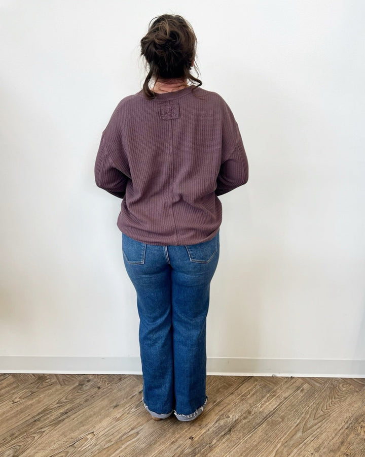 Melbourne Long Sleeve Waffle Knit TopTop