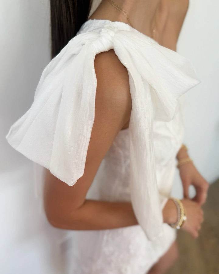 Mercy One Shoulder Bow Dressmini dress