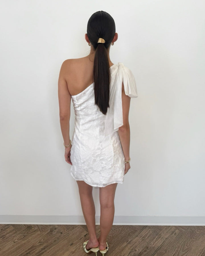 Mercy One Shoulder Bow Dressmini dress