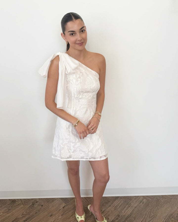 Mercy One Shoulder Bow Dressmini dress