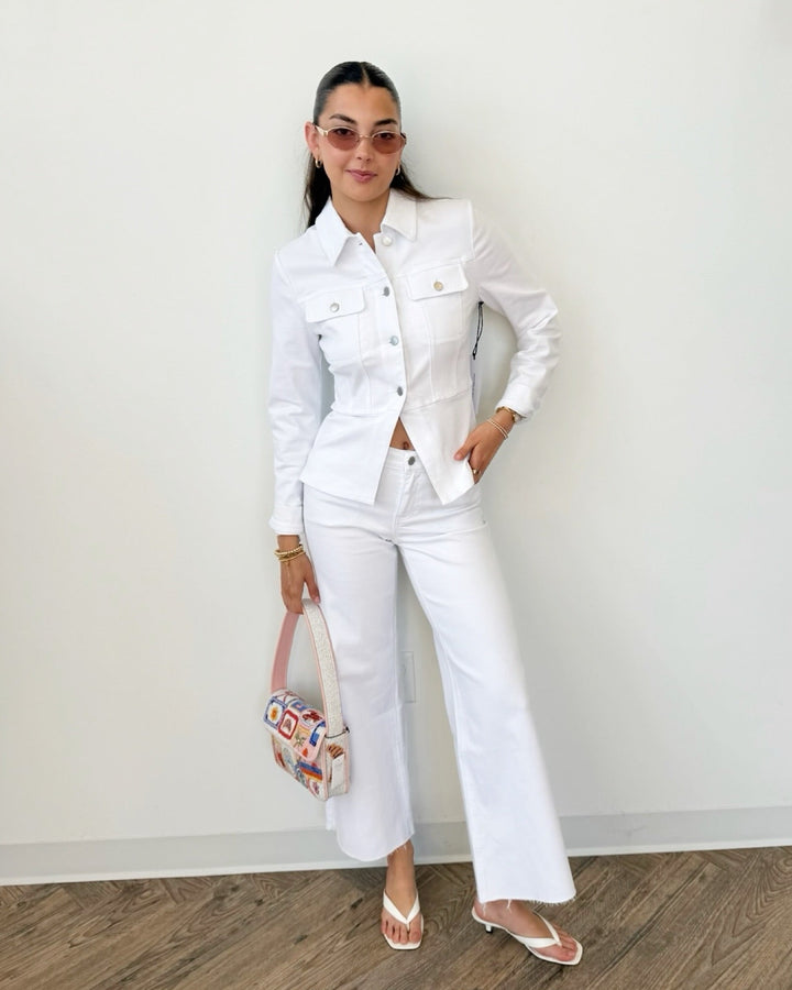 Mid Rise Wide Leg Denim Pantwide leg pant