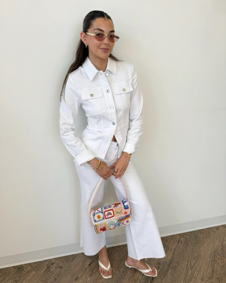 Mid Rise Wide Leg Denim Pantwide leg pant
