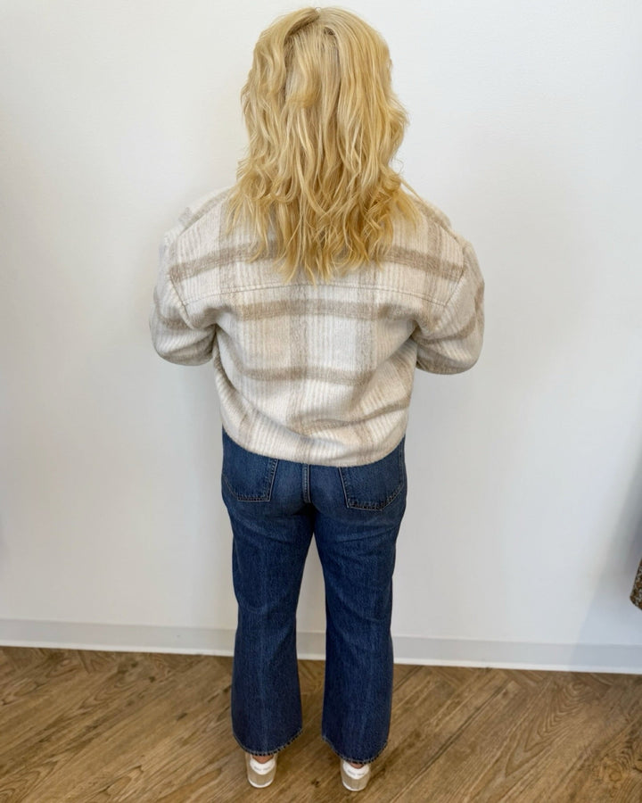 Milo Cropped Plaid Jacketjacket