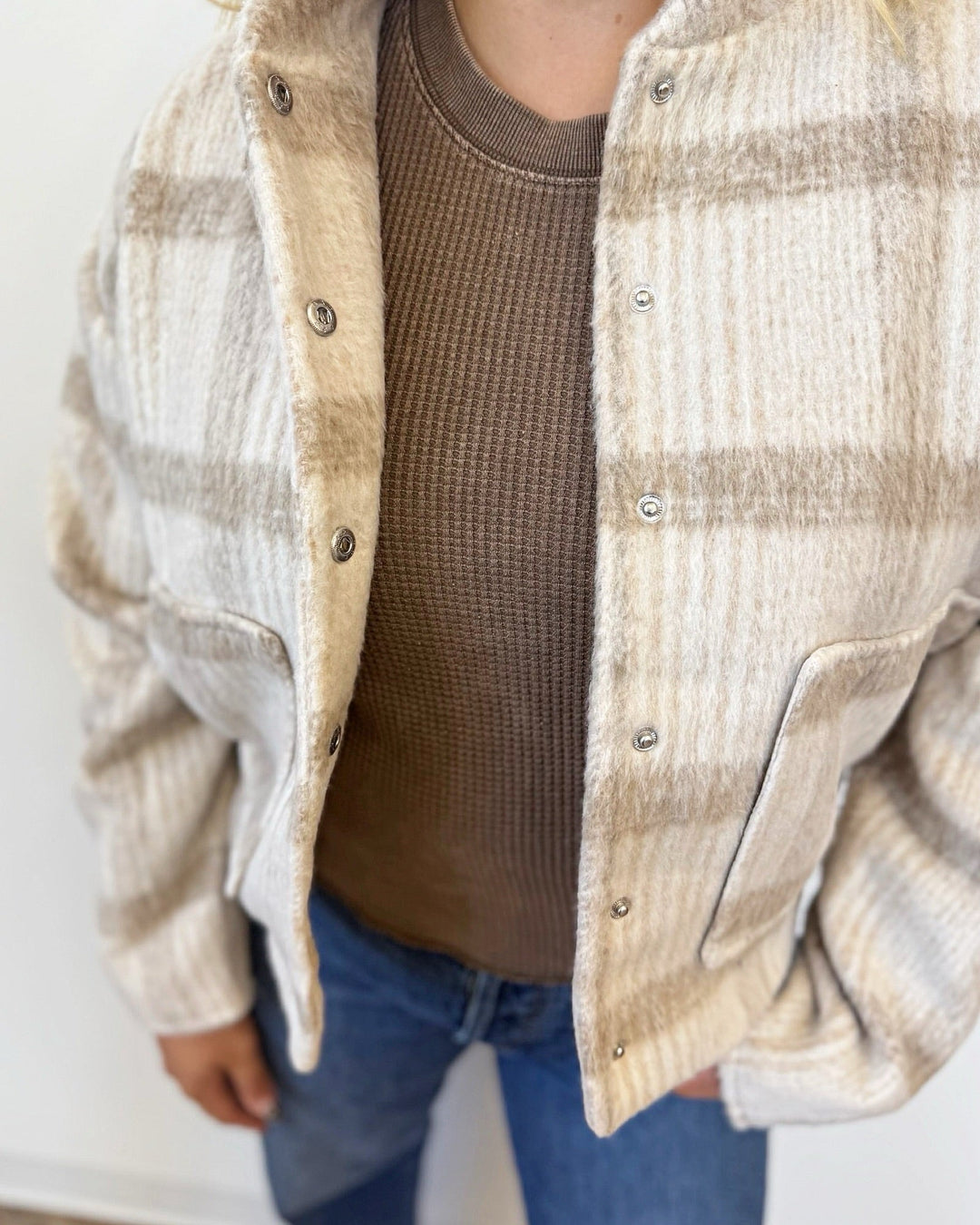 Milo Cropped Plaid Jacketjacket