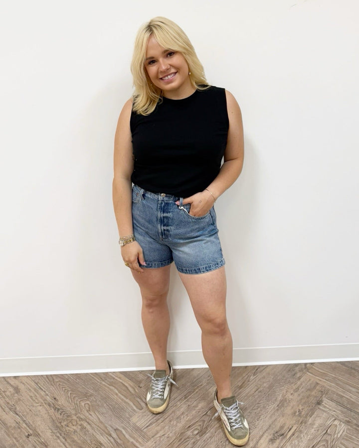 Milo High Rise Relaxed Denim Shortshort