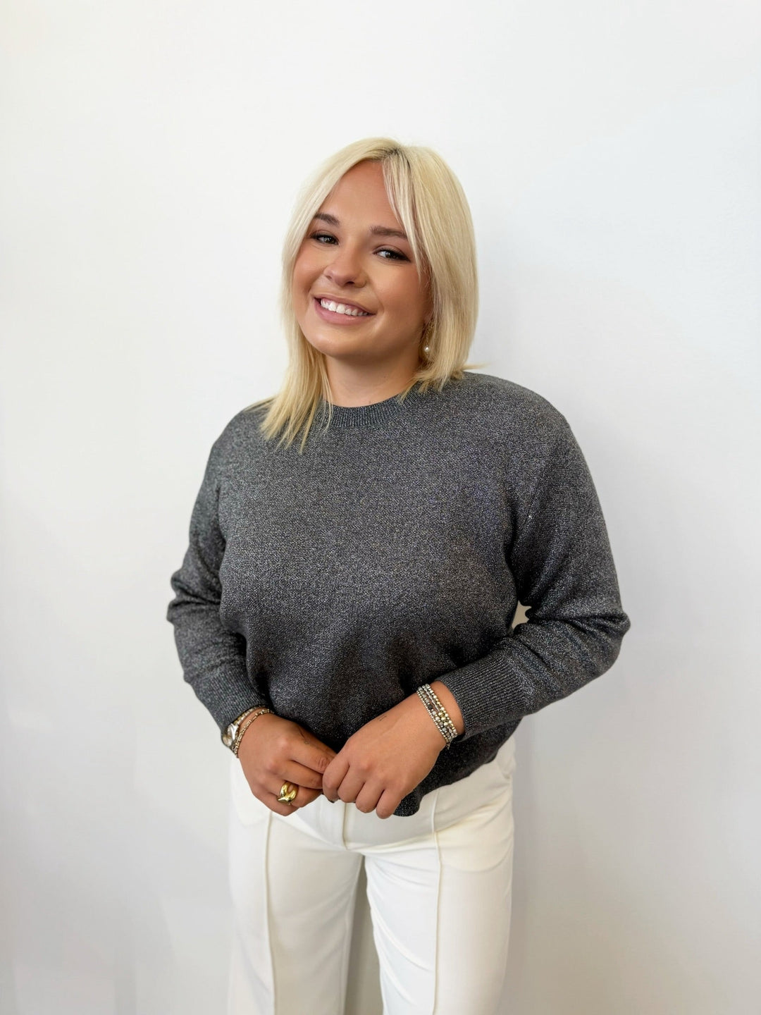 Mizoni Long Sleeve Knit TopTop