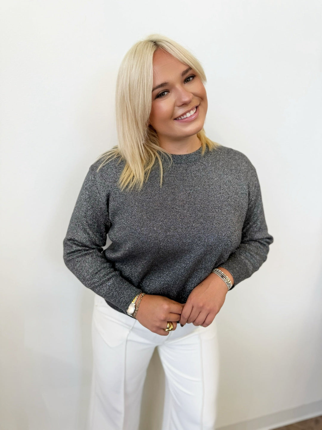 Mizoni Long Sleeve Knit TopTop