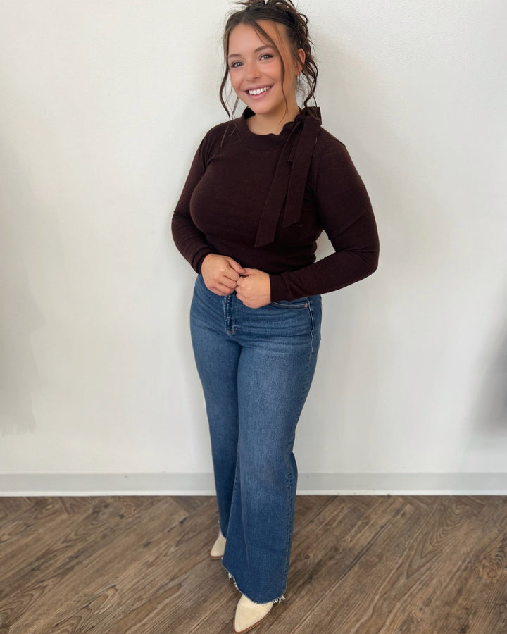 Monika Mock Neck Long Sleeve KnitSweater