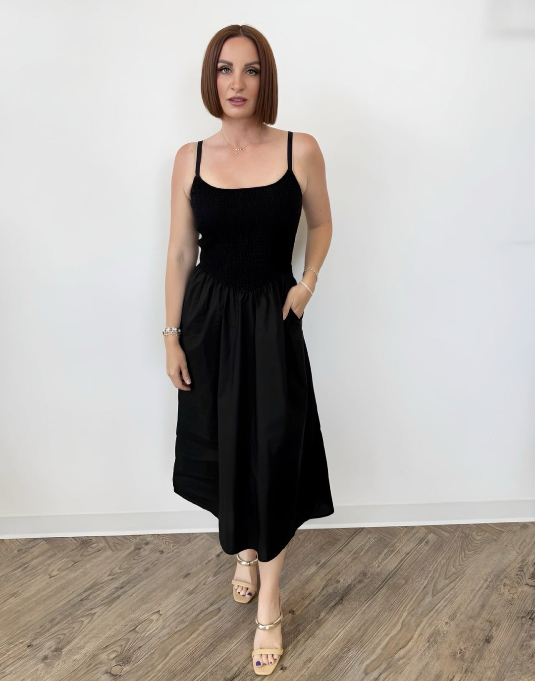 Monte Sleeveless Sundress with Smocked Bodicedress
