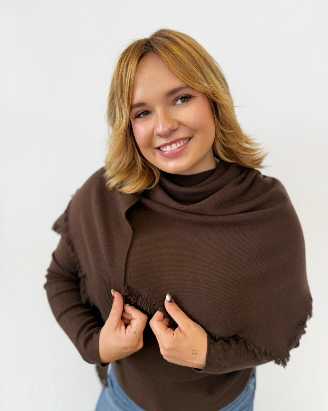 Murphy Scarf Sweaterlong sleeve knit