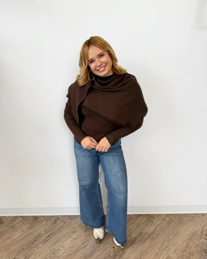 Murphy Scarf Sweaterlong sleeve knit